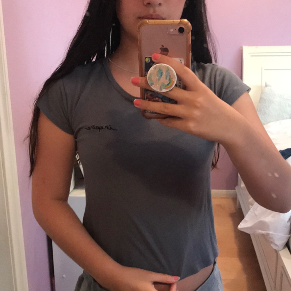 Pacsun embroidered inspire top